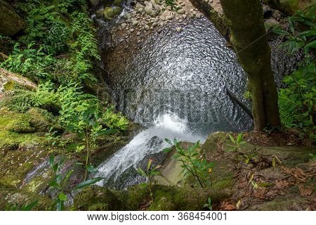 Walk And Discover The Prego Salto Waterfall On The Island Of Sao Miguel, Azores