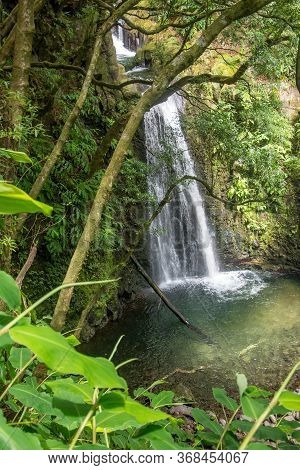 Walk And Discover The Prego Salto Waterfall On The Island Of Sao Miguel, Azores