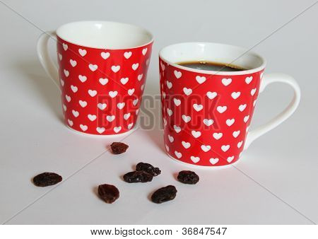bardak ve kuru üzüm