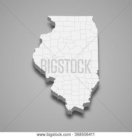 3d Map State Of United States Template For Your Design