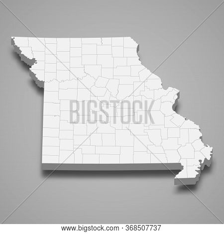 3d Map State Of United States Template For Your Design