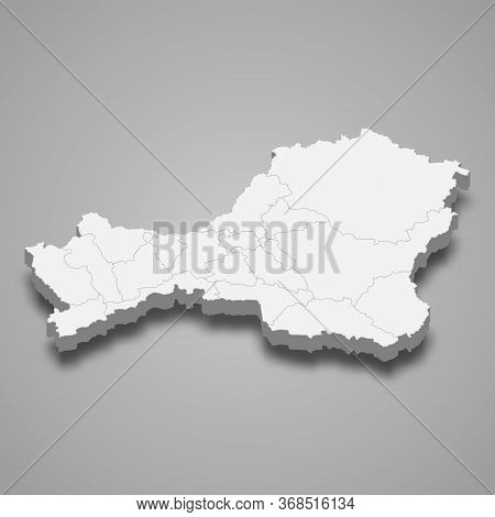 3d Map Region Of Russia Template For Your Design