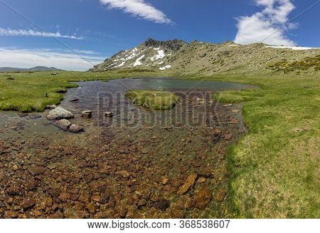 View Of The Surrounding Area Of Peñalara Mountain In Madrid (spain)