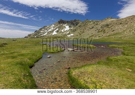 View Of The Surrounding Area Of Peñalara Mountain In Madrid (spain)