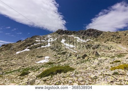 View Of The Surrounding Area Of Peñalara Mountain In Madrid (spain)