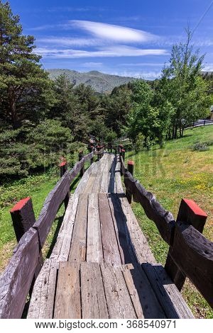 View Of The Surrounding Area Of Peñalara Mountain In Madrid (spain)