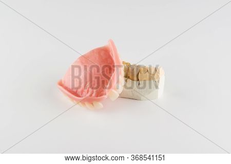 Large Image Of A Modern Denture Nylone On A White Background