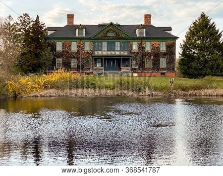 The Former Southside Sportsmen's Clubhouse Within Connetquot River State Park In Oakdale, Long Islan