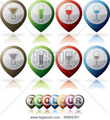 Vasos de alcohol