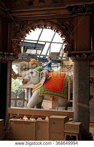 MUMBAI, INDIA - FEBRUARY 13, 2020: Babu Amichand Panalal Adishwarji Jain temple, Mumbai