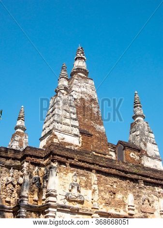 Wat Chet Yot Temple,ฺb.e. 1998 King Bhumibol Adulyadej The 9th King Of The Mangrai Dynasty Built Of 
