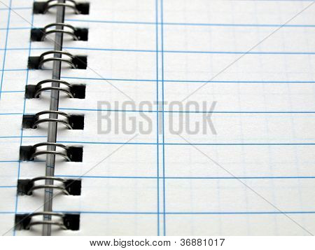 Blank notebook page