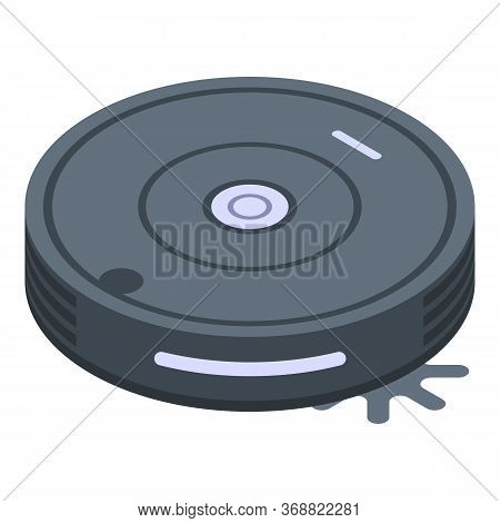 Vacuum Cleaner Robot Icon. Isometric Of Vacuum Cleaner Robot Vector Icon For Web Design Isolated On 