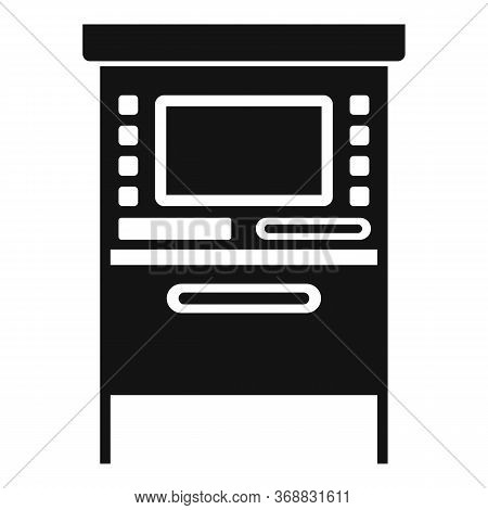 Atm Cashpoint Icon. Simple Illustration Of Atm Cashpoint Vector Icon For Web Design Isolated On Whit