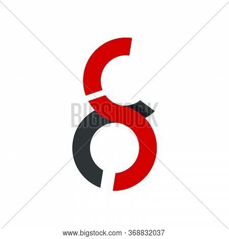 Soc, Os, So Initials Geometric Rounded Logo And Vector Icon
