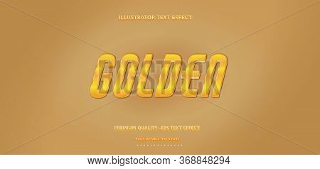 Editable Text Effect - Sparkle Gold Illustrator Text Style