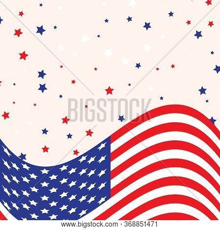 Happy And Free Veterans Day November 11th Creative Usa Flag 3d Style Template, United State Of Ameri