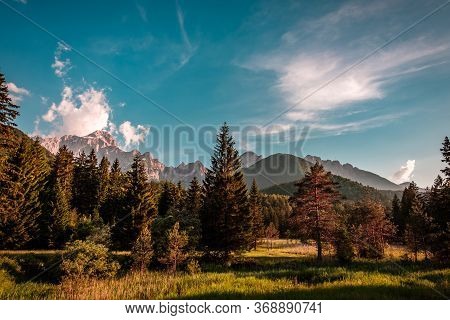 Summer Day In An Alpine Valley Of Friuli Venezia-giulia, Italy