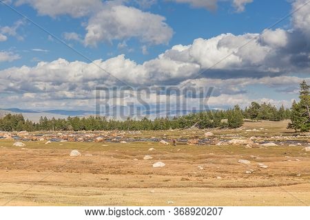 Mongolia Landscape. Altai Tavan Bogd National Park In Bayar-ulgii
