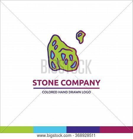 Light Blue And Green Univerce Vector Meteorite Illustration With Spaceship Logo