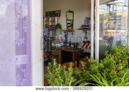 Kanaf, Israel, May 29, 2020 : The Interior Of The Store On The Azizo Lavender Farm In The Village Of