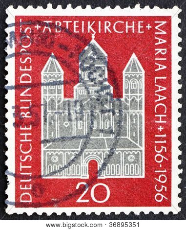แสตมป์เยอรมันปี 1956 Maria Laach Abbey
