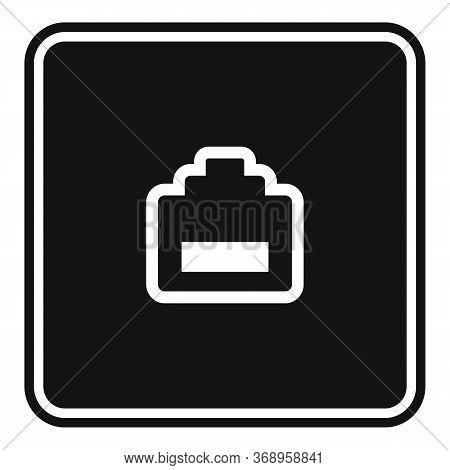 Lan Port Wall Socket Icon. Simple Illustration Of Lan Port Wall Socket Vector Icon For Web Design Is