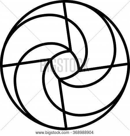 Clock Dial Black Flying Wheel Structure Frame On Transparent Background With Stelar Dial Core
