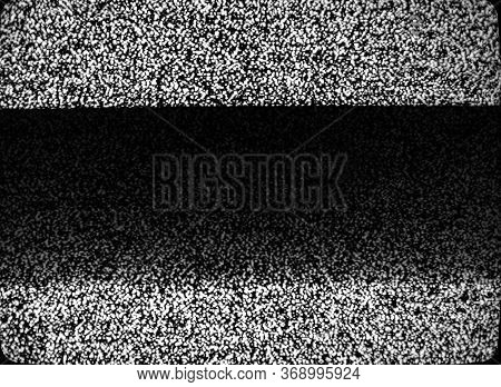 No Signal Tv Texture. Television Grainy Noise Effect As A Background. No Signal Retro Vintage Televi