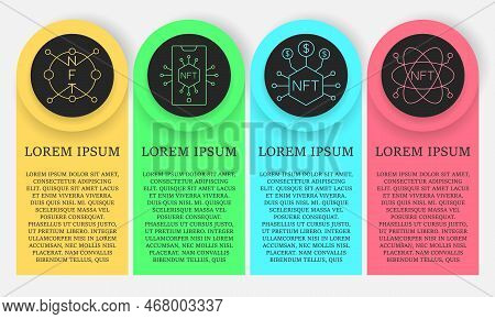 Nft Vector Icon Card. Non-fungible Token. Vector Eps 10