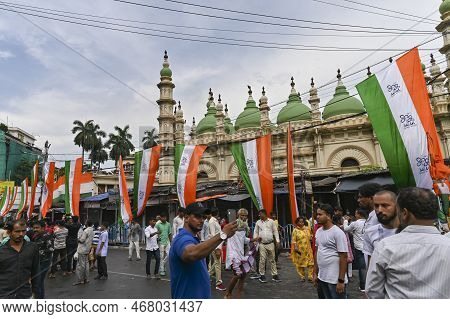 Kolkata,west Bengal,india - 21st July 2022 : All India Trinamool Congress Party, Aitc Or Tmc, At Eku