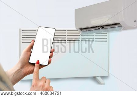Electric Heater And Air Conditioner Controlled By Phone