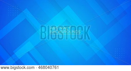 Modern Abstract Bright Blue Background With Geometric Square Shapes Compotition.colorful Blue Design