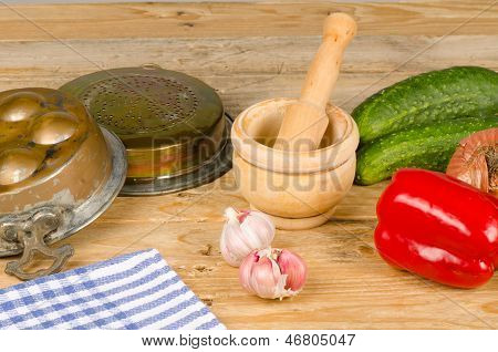 Traditionele keukentafel