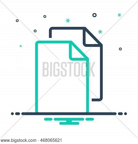 Mix Icon For Plain Blank Simple Paper Empty Folder Rough-sheetp Stationary Pages File