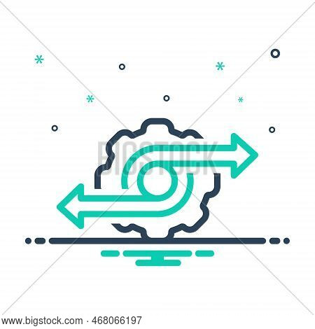 Mix Icon For Proceed Settings Begain Make-a-start Move Go-on