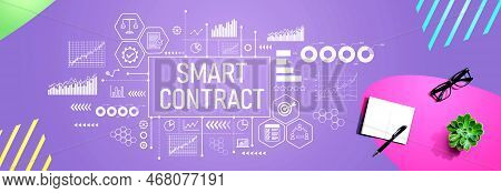 Smart Contract Theme With A Notebook And A Pen