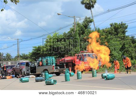 Fighter Fighting Fire