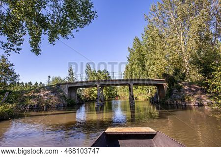 Boat Trip On An Inner Canal In The Marais Poitevin