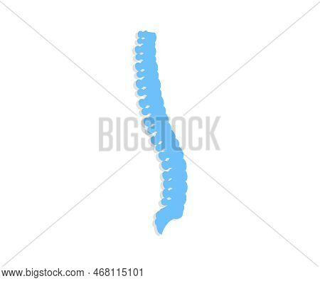 Human Spine Simple Icon Logo Design. Human Spine Symbol For Medical Vector Design And Illustration.