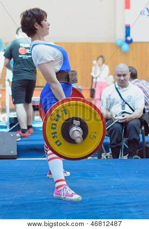Campionato della Russia su Powerlifting a Mosca.