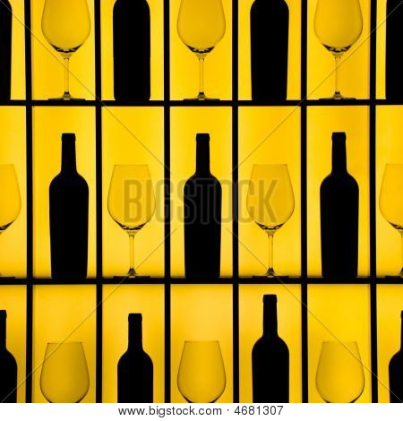 ボトルとグラス