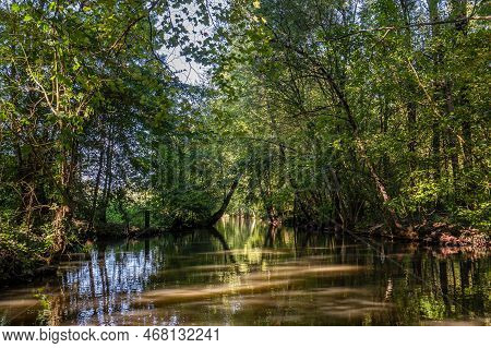 Boat Trip On An Inner Canal In The Marais Poitevin