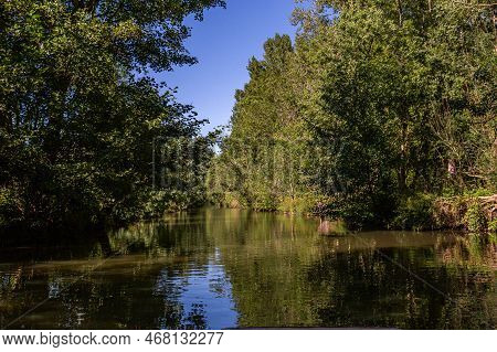 Boat Trip On An Inner Canal In The Marais Poitevin