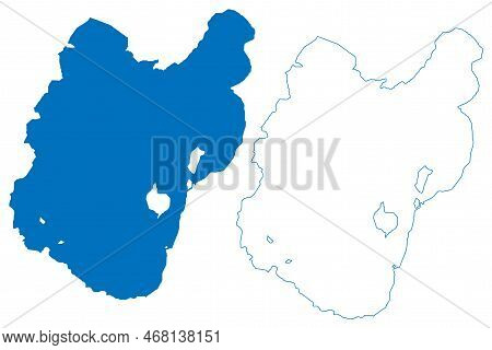 Lake Hora-dambal (africa, Federal Democratic Republic Of Ethiopia) Map Vector Illustration, Scribble