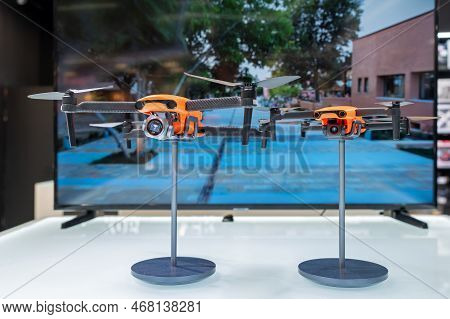 Autel Evo Lite Plus And Autel Evo Nano Drones On Display In Store. Minsk, Belarus, 2022