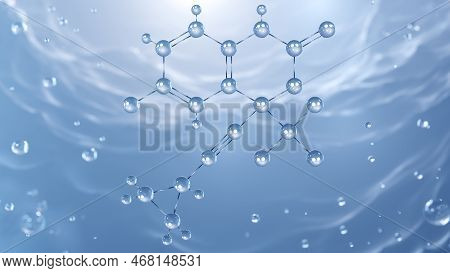 Efavirenz Molecular Structure, 3d Model, Antiretroviral Medication, Structural Chemical Formula View