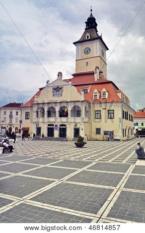 The Council square in Brasov, Romania