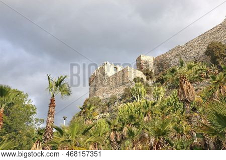 Exterior Of Almunecar Castle In Andalucia , Spain