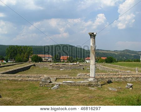Ancient Ruins from Colonia Ulpia Traiana Augusta Dacica Sarmizegetusa in Romania
